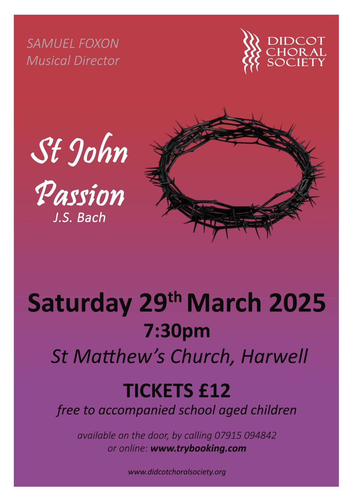 St John Passion Programme Notes